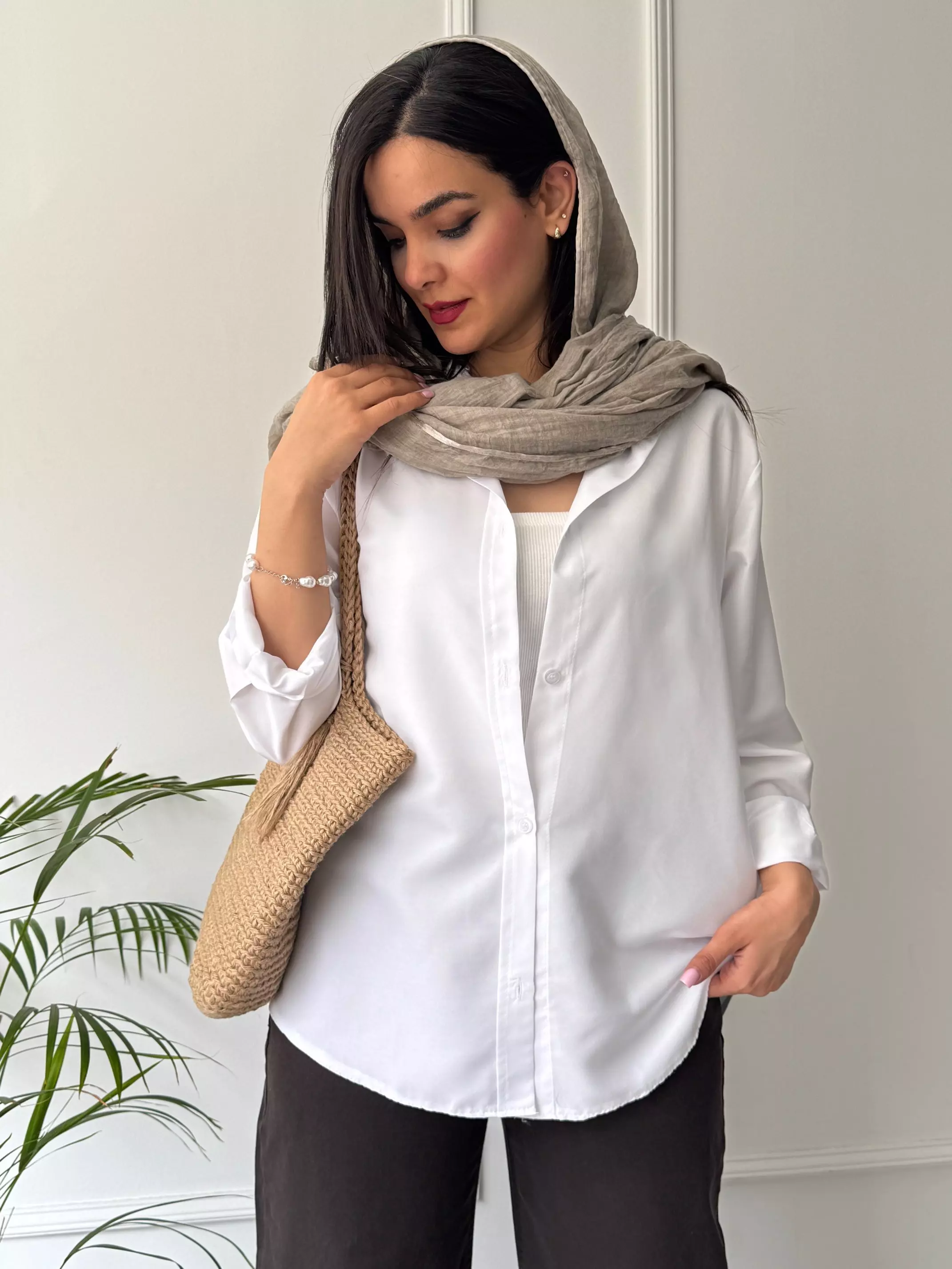 شومیز سفید Basic